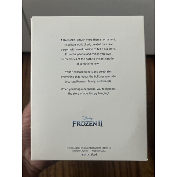 Hallmark 2019 ELSA & Nokk Frozen 2 -Disney Ornament Keepsake MIB - Picture 4 of 4